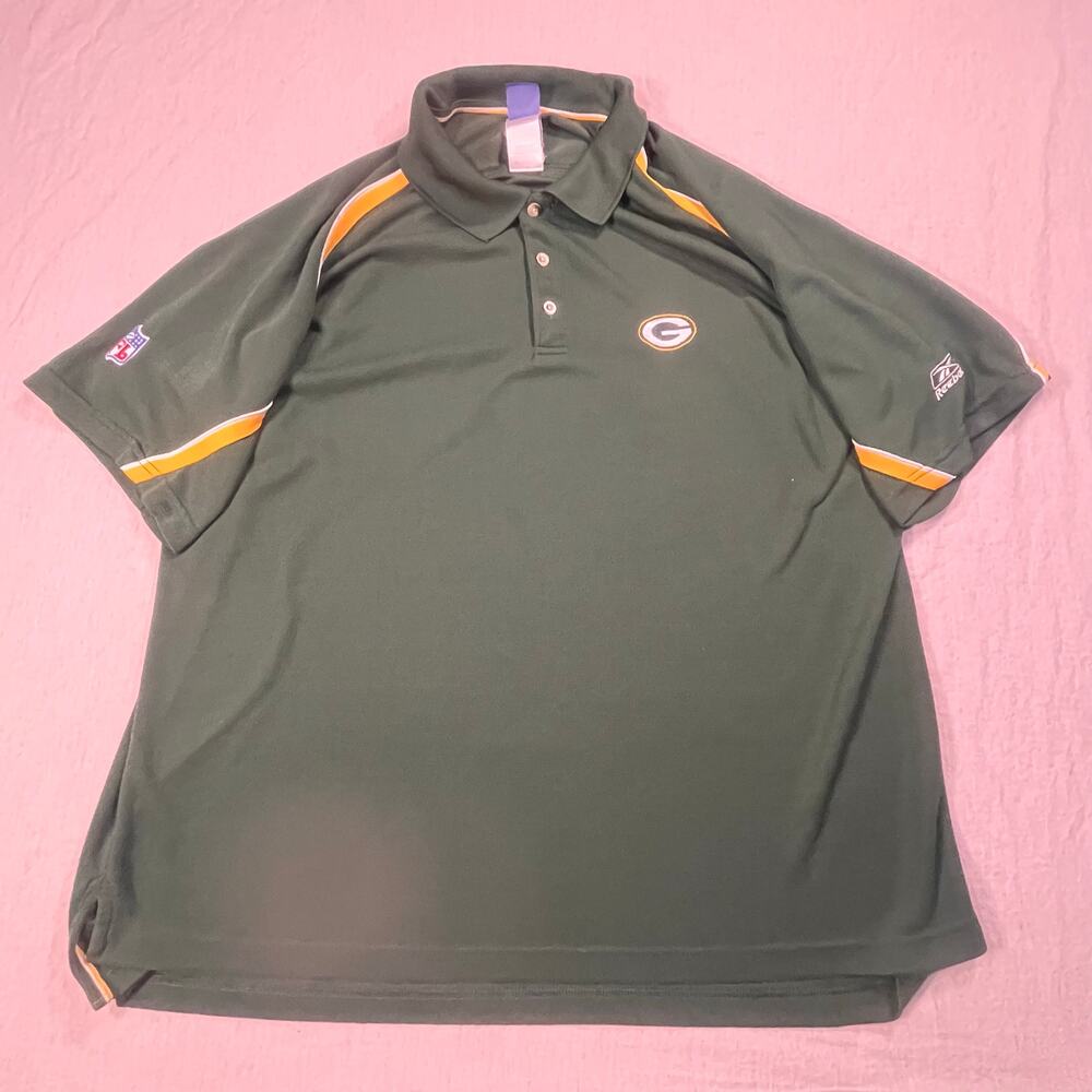 Reebok NFL Green Bay Packers Polo Shirt Men’s 2XL Green Performance Team Golf